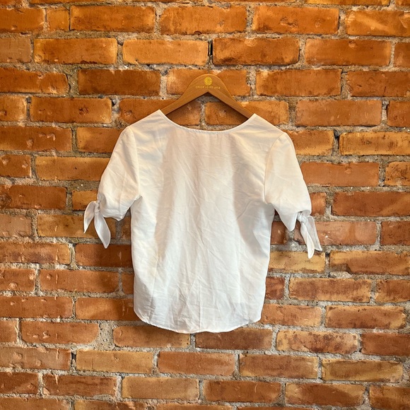 Bleuh Ciel + Button Blouse + White + Small - Picture 2 of 3